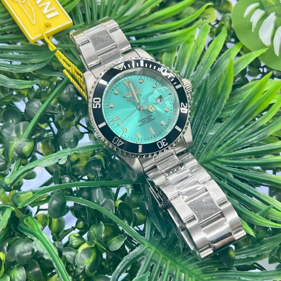 Pro Diver Men's Watch Quartz 47356 - Stainless Steel Blue Dial 40mm Waterproof - Picture 6 of 6